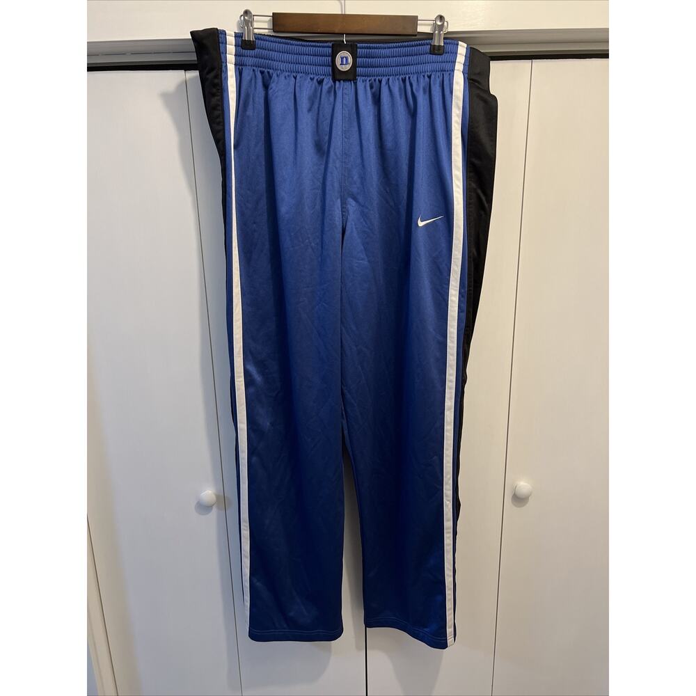 Nike Elite Team DUKE BLUE DEVILS Tear Away Snap On‎ Basketball Pants Sz XXL